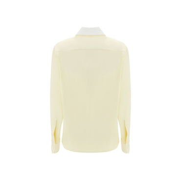 Loewe Bicolor Silk Dress Shirt
