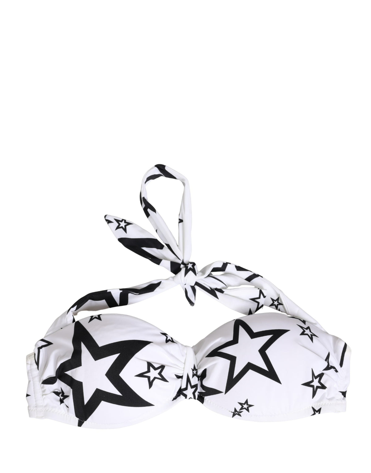 Dolce & Gabbana White Millennials Star Padded Bandeau Underwear