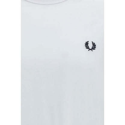 Fred Perry White Cotton T-Shirt