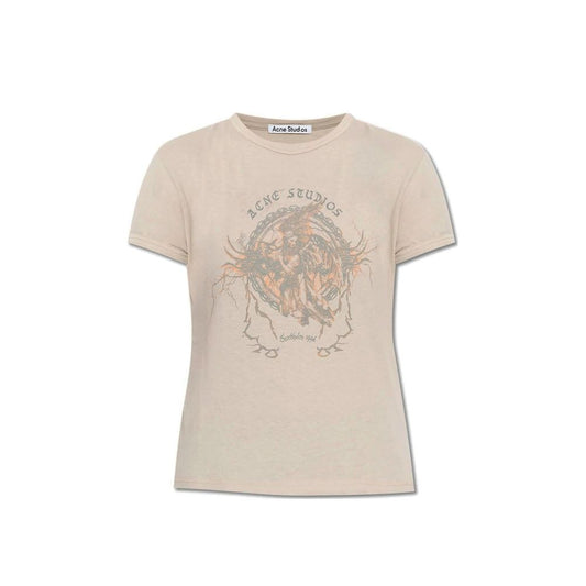Acne Studios Gray Cotton T-Shirt