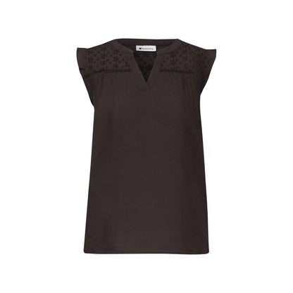 Street One Brown Cotton Blouse