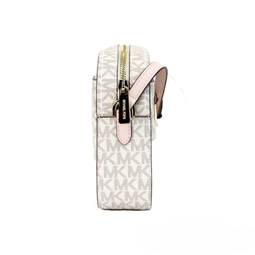 Michael Kors Adult Saffiano Leather Chain Zip Crossbody Handbag