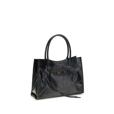 Balenciaga Black Lamb Ovis Aries Aries Shoulder Bag
