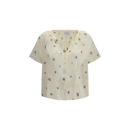 Forte_Forte Beige Cotton Pattern Shirt