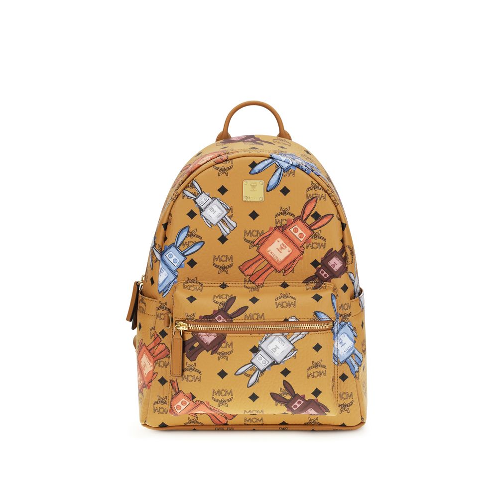 MCM White Polyethylene Backpack