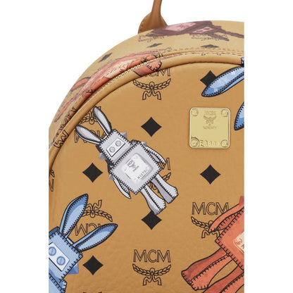 MCM White Polyethylene Backpack