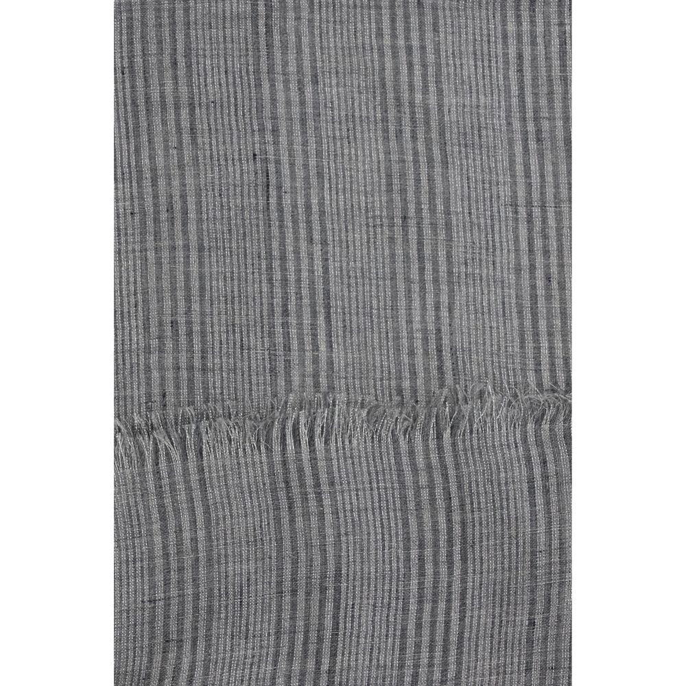 Brunello Cucinelli Gray Linen Scarf