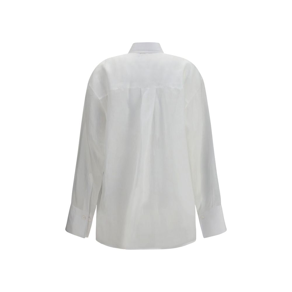 Ermanno Scervino White Ramie Shirt