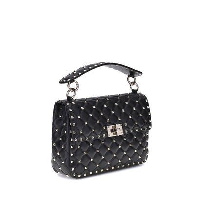Valentino Garavani Black Lamb Ovis Aries Aries Shoulder Bag