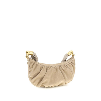 Balmain Beige Fabric Handbag