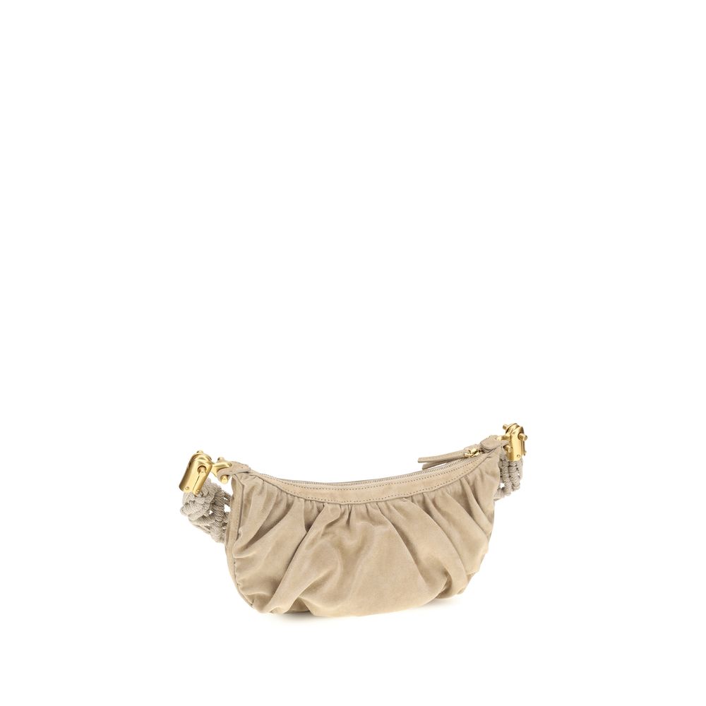 Balmain Beige Fabric Handbag