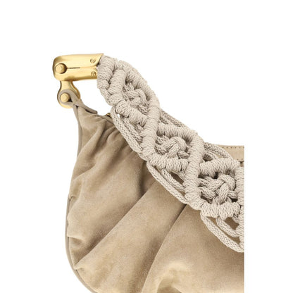 Balmain Beige Fabric Handbag