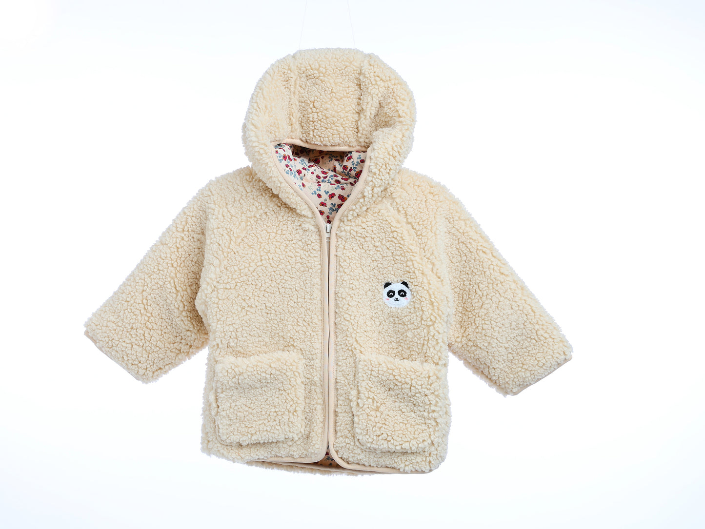 MyKids-USA Unisex Plush Hoodie Coat Outfit Wearing-1