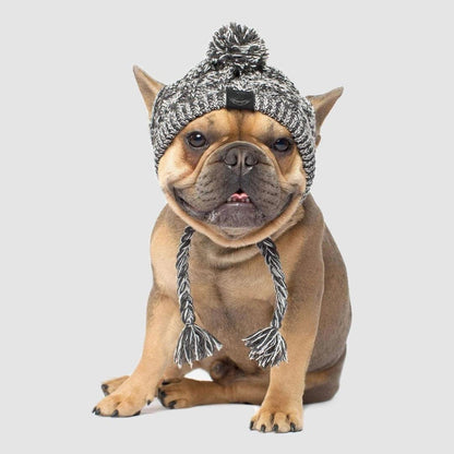 Fluffy Polar Pom Knitted Dog Hat - Winter Fashion Statement-2