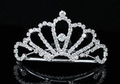 Bridal Flower Girl Rhinestone Mini Tiara Comb XT1489
