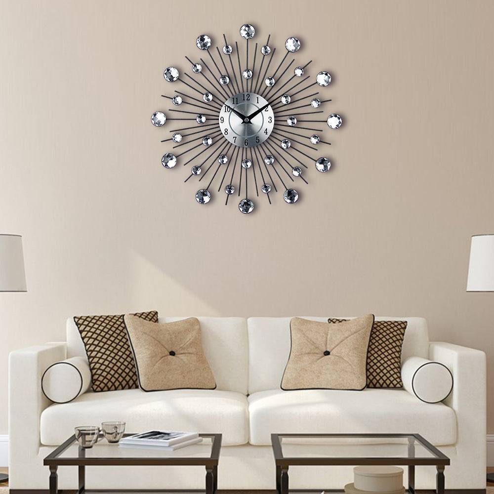 Living Room Decoration Clock Simple Wall Clock Art Electronic Clock-2