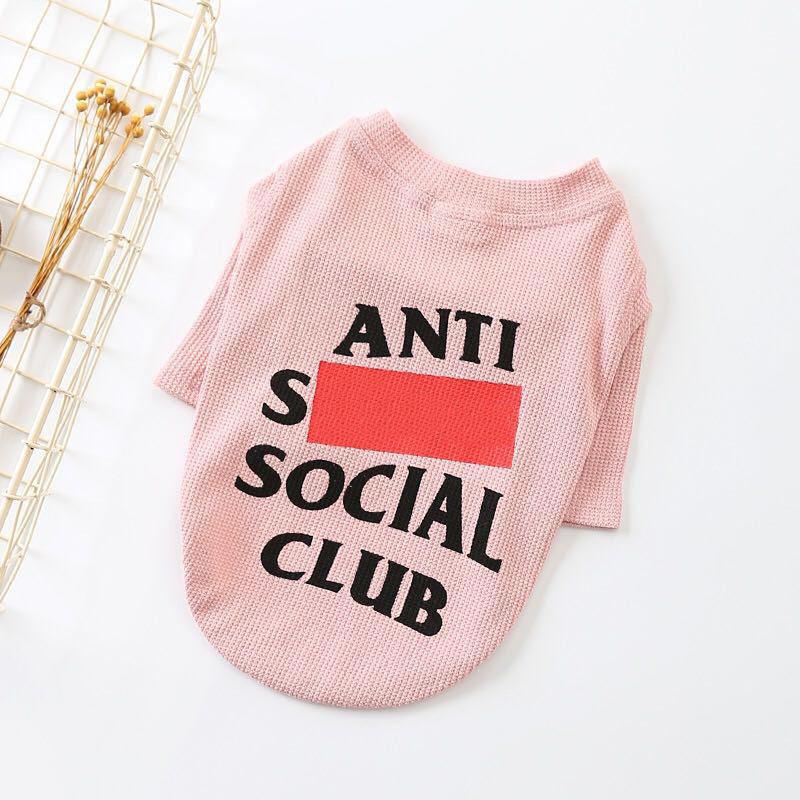 Pet Couture: Pink And Gray Two-Legged Casual Pet T-Shirt