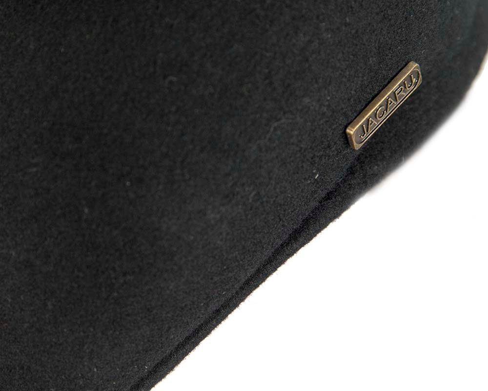Black Australian Felt Ascot Hat by Jacaru-4