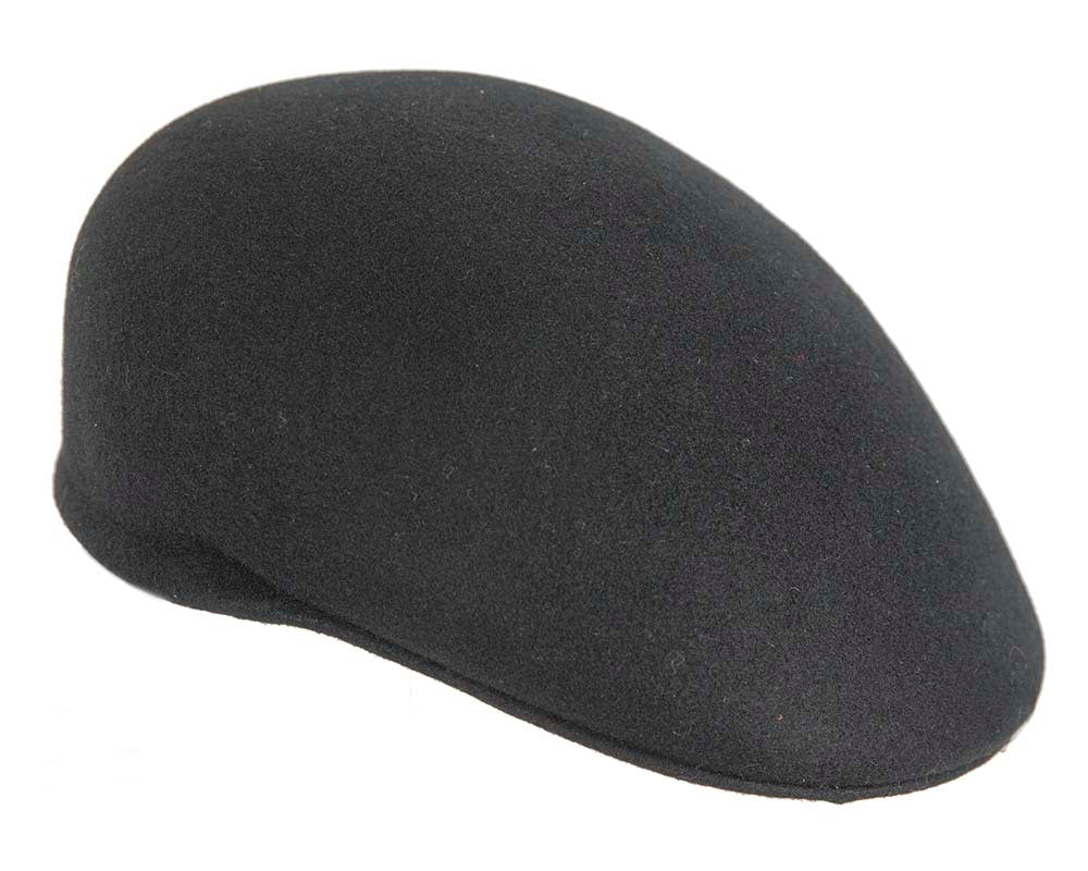 Black Australian Felt Ascot Hat by Jacaru-2