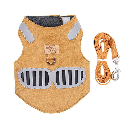 Soft And Breathable Reflective Cat Harness With Traction Rope