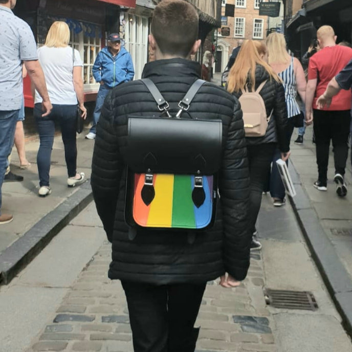 Handmade Leather City Backpack - Pride-3