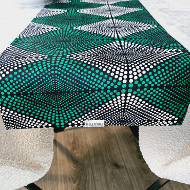 Handmade Table Runner 160x35cm | 180x35 | 200x35cm | African Print "Mudcloth" Bogolan Inspired Print Made from 100% African Print Fabric