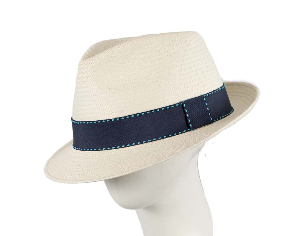 Ecuadorian Panama Cuenca Hat Trilby Fedora Short Brim-0