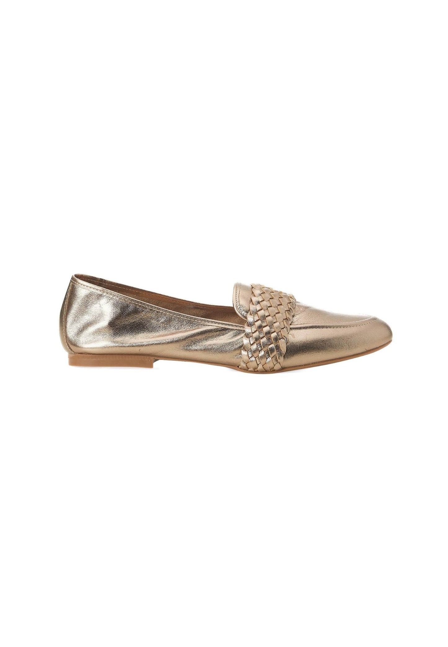Golden Baru Leather Loafers - Summer-5