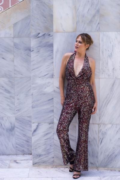SENORA JUMPSUIT RED/SILVER-0