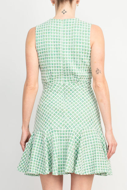 Taylor Soft Boucle V-Neck Dress-3