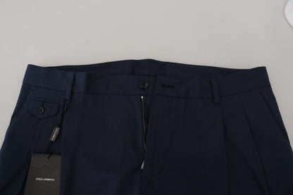 Dolce & Gabbana Chic Slim Fit Chinos in Blue