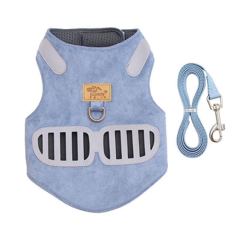 Soft And Breathable Reflective Cat Harness With Traction Rope