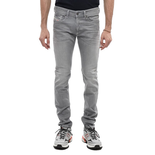 Diesel Gray Cotton Jeans Denim