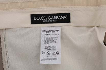 Dolce & Gabbana Chic Beige Chinos Casual Pants