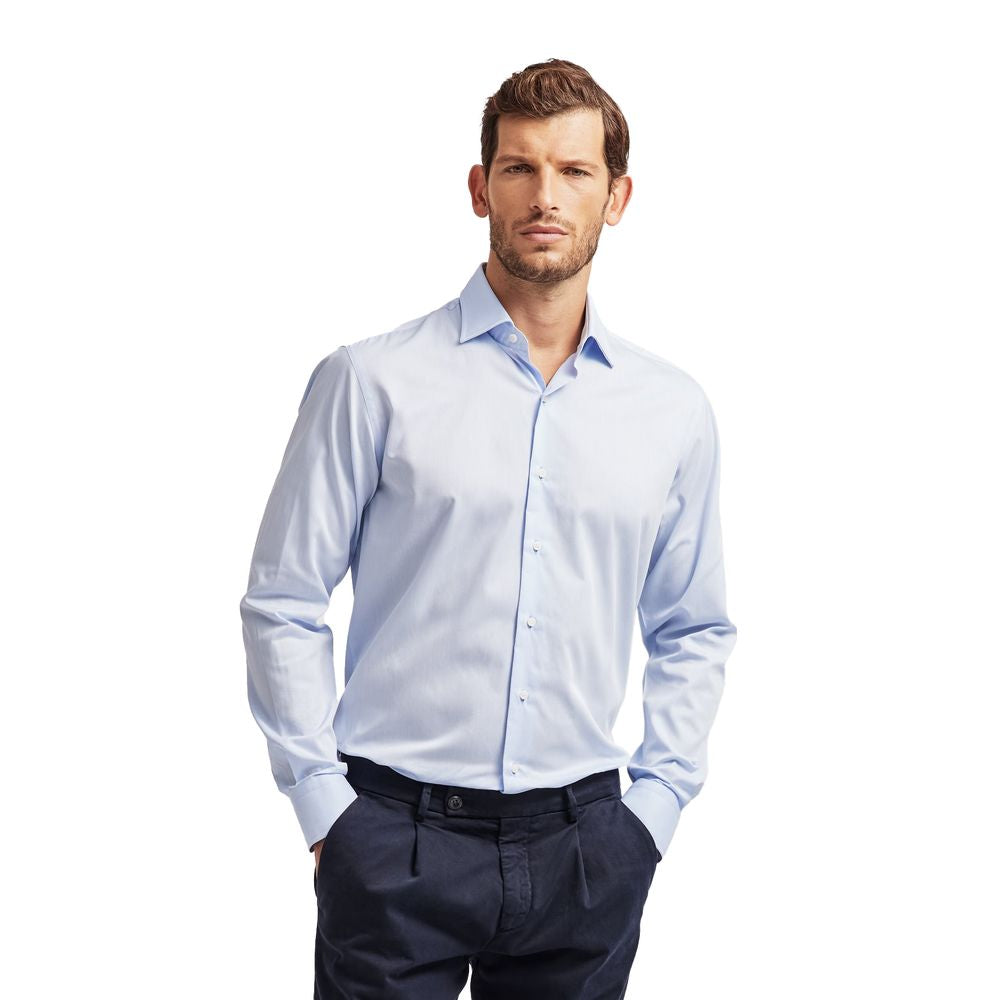 Ballantyne Blue Cotton Men Shirt