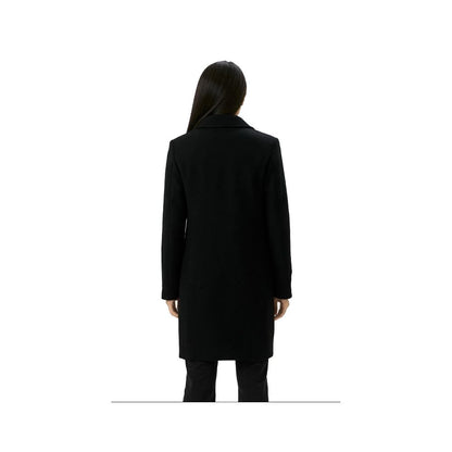 Love Moschino Black Wool Women Coat