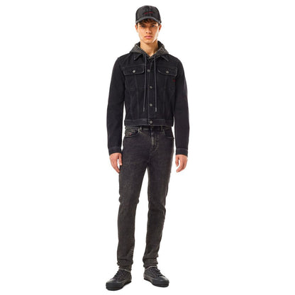 Diesel Black Cotton Jeans Denim