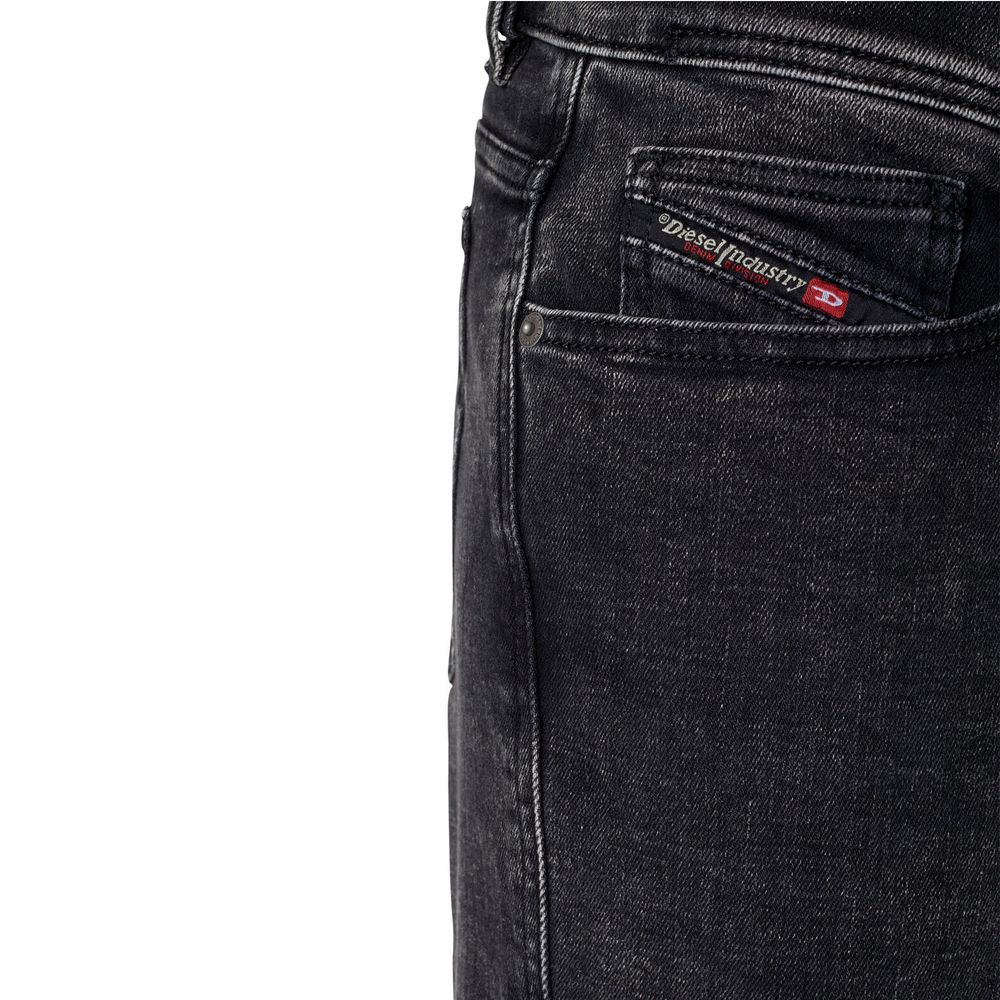 Diesel Black Cotton Jeans Denim