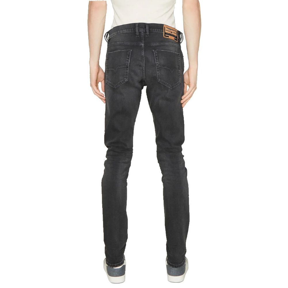 Diesel Black Cotton Jeans Denim