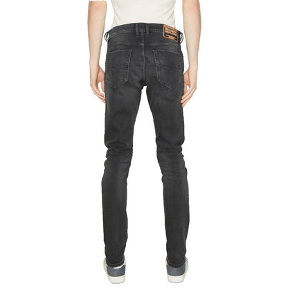 Diesel Black Cotton Jeans Denim