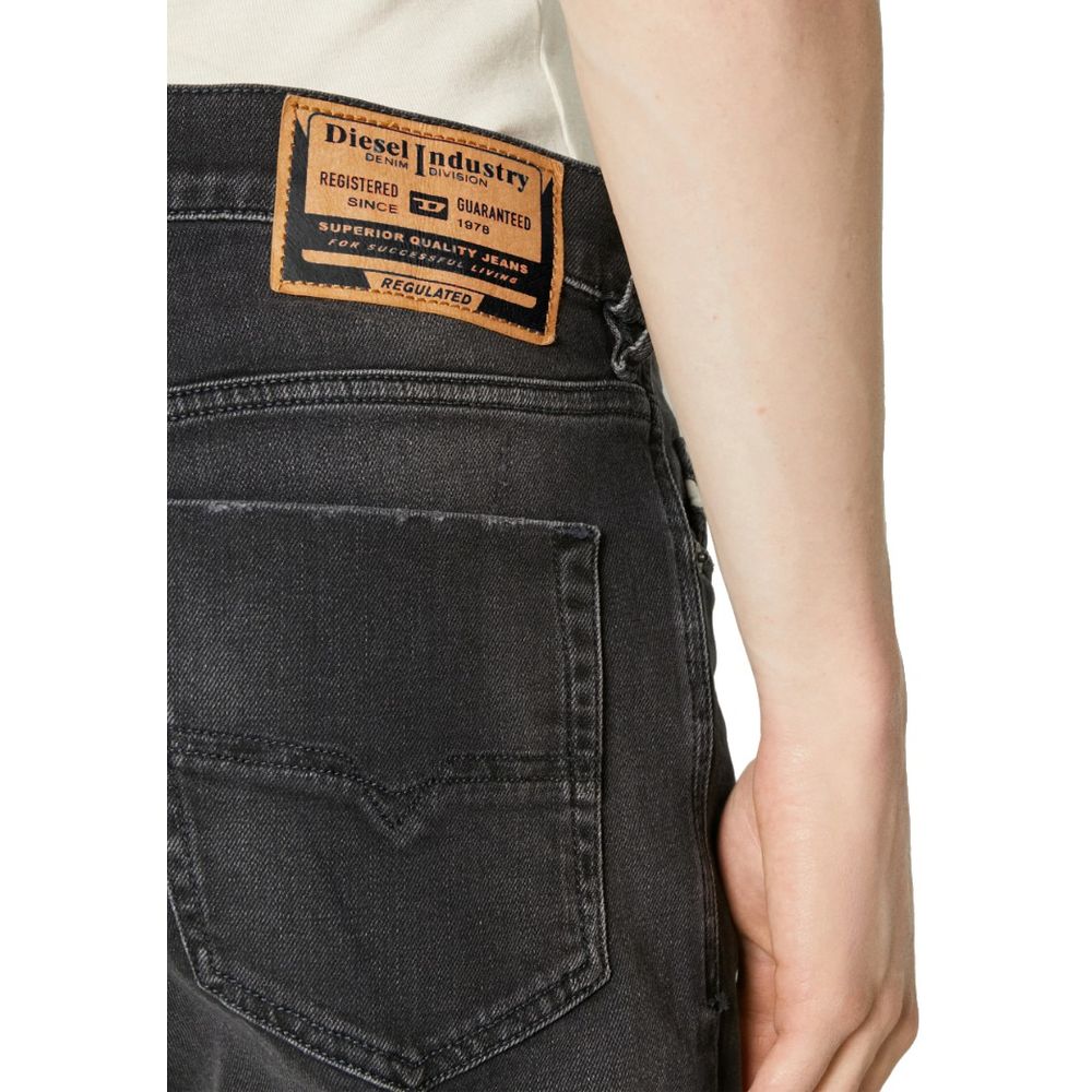 Diesel Black Cotton Jeans Denim