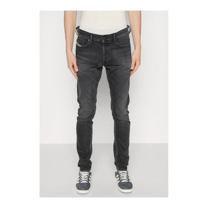 Diesel Black Cotton Jeans Denim