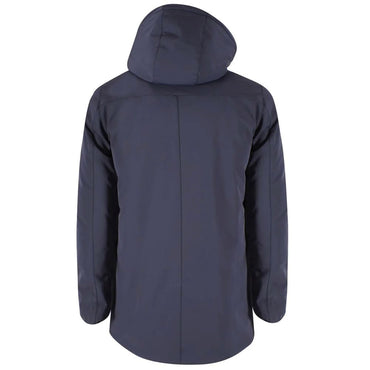 Yes Zee Blue Nylon Men's Down Jacket