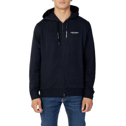 Armani Exchange Blue Cotton Sweater
