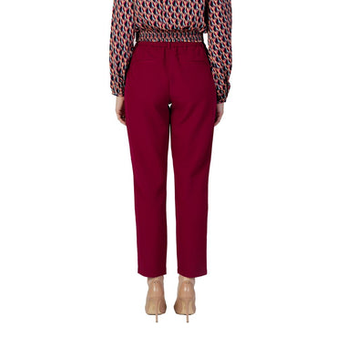 Vila Clothes Bordeaux Polyester Pant