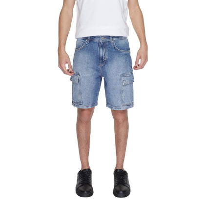 Antony Morato Blue Cotton Bermuda