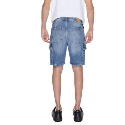 Antony Morato Blue Cotton Bermuda