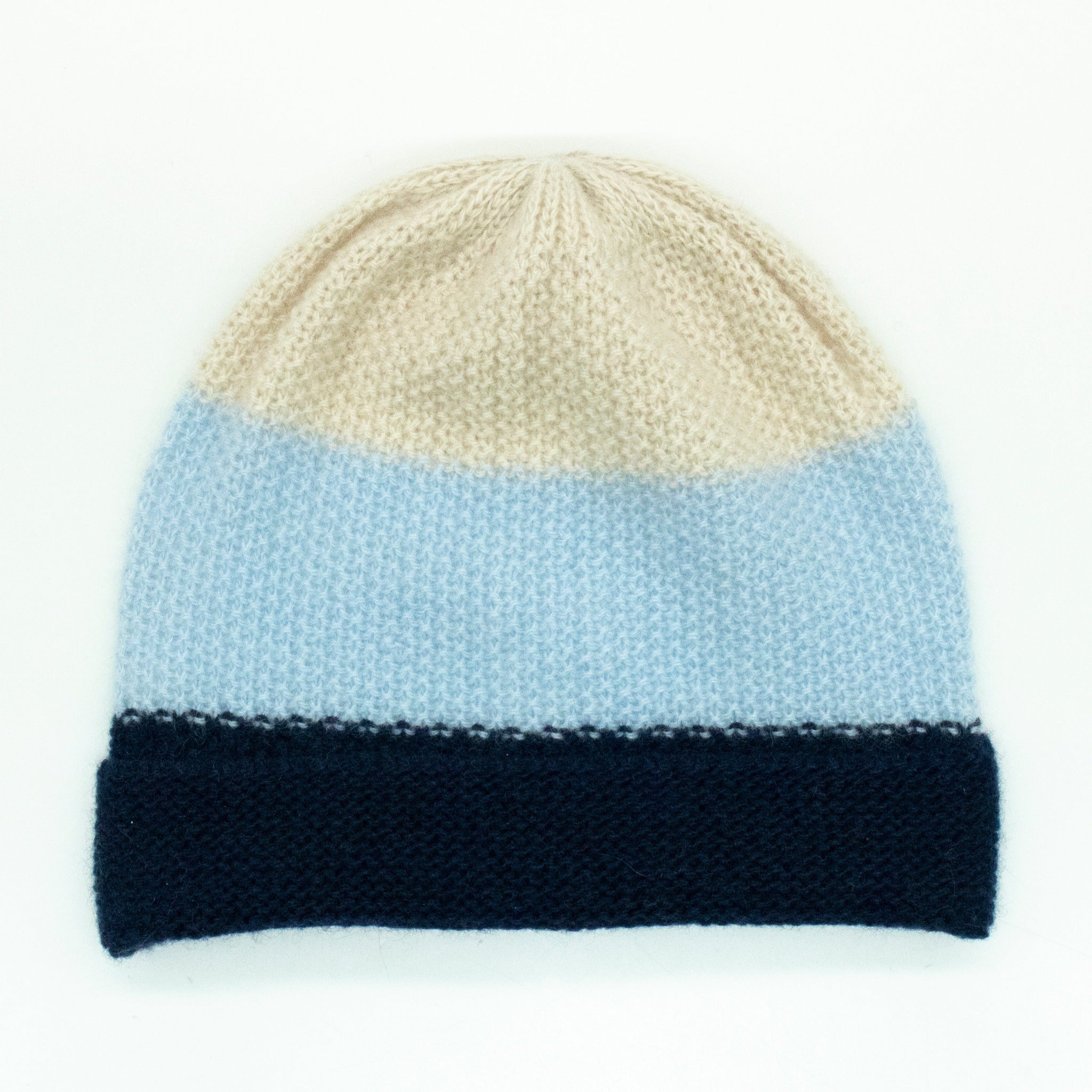 BABY CASHMERE HAT MOSS STITCH-0
