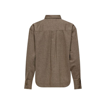 Jacqueline De Yong Beige Recycled Cotton Blouse