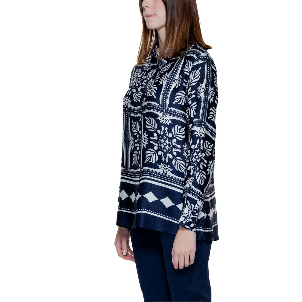 Street One Blue Viscose Blouse